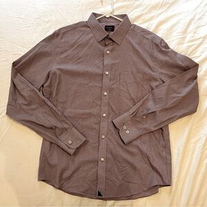 Untuckit Maroon + white check Slim Fit Wrinkle Free